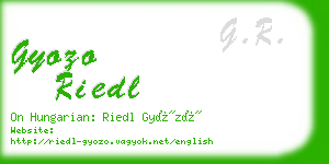 gyozo riedl business card